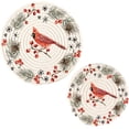 thumbnail image 1 of SKYSONIC Christmas Wreath Red Cardinal Pot Holders Trivets, 2 Pcs Heat Resistant Trivets, Cotton Thread Weave Mats for Hot Pads Pans Pot Bowl Teapot for Kitchen Decor, 1 of 7