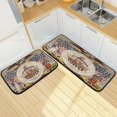 thumbnail image 1 of SKYSONIC Coffee USA Kitchen Rugs Set of 2, Soldier Retro Floor Runner Area Rug Washable Carpet Mat Perfect for Living Room Bedroom Entryway, 1 of 7