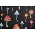 thumbnail image 1 of SKYSONIC Colorful Mushroom Painting Dish Drying Mat PU Leather Drying Pad for Kitchen Water Absorption Heat Resistant Home Decoration Mat 17.7×11.8 IN, 1 of 6