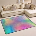 thumbnail image 1 of SKYSONIC Colorful Sparkling Theme Non-Slip Area Rug, Shining Rainbow Unique Floor Carpet Comfort Floor Mats Decor for Indoor Front Porch Living Room Bedroom Kitchen, 36"x24", 1 of 5