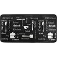 thumbnail image 1 of SKYSONIC Cooking Love Kitchen Mats Washable Floor Runner Rug Anti Slip Fatigue Area Rugs Black Board Tableware Standing Doormat Cushioned Carpet for Farmhouse Home Bath Indoor Outdoor Decor 39x20 in, 1 of 7