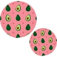 thumbnail image 1 of SKYSONIC Cute Avocado Pot Holders Trivets, 2 Pcs Heat Resistant Trivets,Summer Friut Pink Cotton Thread Weave Mats for Hot Pads Pans Pot Bowl Teapot for Kitchen Decor, 1 of 7