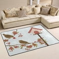 thumbnail image 1 of SKYSONIC Cute Birds Floral Branch Non-Slip Area Rug, Valentine Bird House Floor Carpet Comfort Floor Mats Decor for Indoor Front Porch Living Room Bedroom Kitchen, 36"x24", 1 of 5