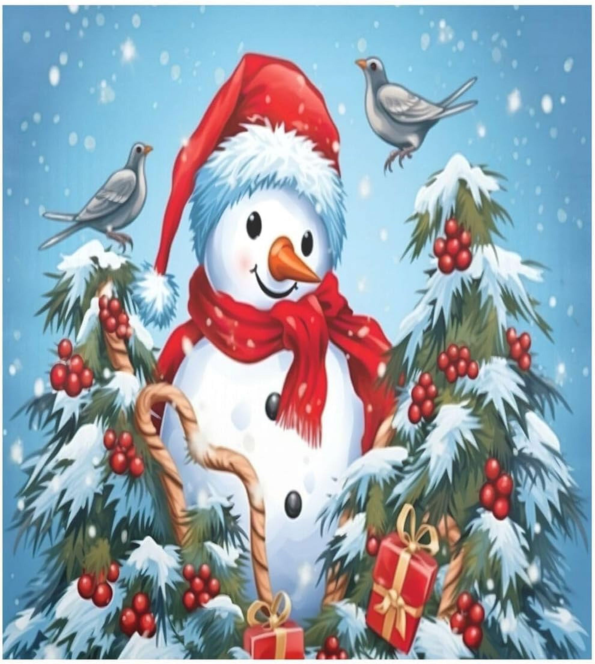 SKYSONIC Cute Christmas Snowman Dishwasher Cover 23x26in,Reuseable Refrigerator