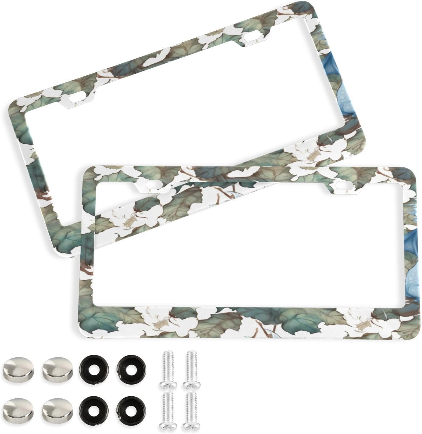 SKYSONIC Cute Dragon License Plate Frame 2 Holes Rustproof Aluminium