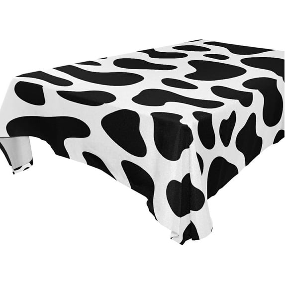 SKYSONIC Cute Print Tablecloth Waterproof Washable Polyester Square Table Cover Durable Tablecloth for Kitchen Dining Table Party Decor (54 X 54 Inch)