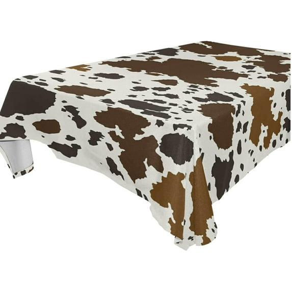 SKYSONIC Cute Print Tablecloth Waterproof Washable Polyester Square Table Cover Durable Tablecloth for Kitchen Dining Table Party Decor (60 X 90 Inch)