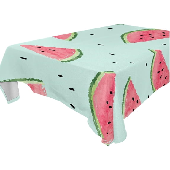 SKYSONIC Cute Print Tablecloth Waterproof Washable Polyester Square Table Cover Durable Tablecloth for Kitchen Dining Table Party Decor (60 X 90 Inch)