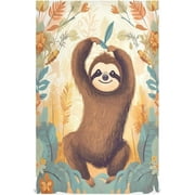 SKYSONIC Cute Sloth Kitchen Towels, 18 x 28 Inch Super Soft and Absorbent Dish Cloths for Washing Dishes, 6 PCS Reusable Multi-Purpose Microfiber Hand Towels for Kitchen