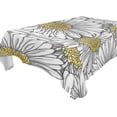 thumbnail image 1 of SKYSONIC Daisy Flower Tablecloth Waterproof Washable Polyester Square Table Cover Durable Tablecloth for Kitchen Dining Table Party Decor (54 X 54 Inch), 1 of 7
