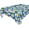 thumbnail image 1 of SKYSONIC Daisy Flower Tablecloth Waterproof Washable Polyester Square Table Cover Durable Tablecloth for Kitchen Dining Table Party Decor (60 X 120 Inch), 1 of 7