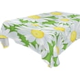 thumbnail image 1 of SKYSONIC Daisy Flower Tablecloth Waterproof Washable Polyester Square Table Cover Durable Tablecloth for Kitchen Dining Table Party Decor (60 X 120 Inch), 1 of 7
