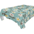 thumbnail image 1 of SKYSONIC Daisy Flower Tablecloth Waterproof Washable Polyester Square Table Cover Durable Tablecloth for Kitchen Dining Table Party Decor (60 X 60 Inch), 1 of 7