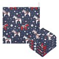 thumbnail image 1 of SKYSONIC Dala Horses Winter Baby Muslin Washcloths Face Towel, 3 PCS Christmas Burp Cloths Cotton Wipes Infant Wash Cloth for Newborn Boys Girls 12"x12", 1 of 7