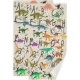 thumbnail image 1 of SKYSONIC Dinosaur Soft Hand Towels set of 2, Absorbent Bath Towel Decorative Fingertip Towels for Bathroom Hotel,14.4 x 28.3 inch, 1 of 7