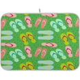 thumbnail image 1 of SKYSONIC Dish Drying Mat for Kitchen Counter Flip Flops Summer Eco Friendly Drying Mat - Easy to Clean Heat Resistant Dish Mat - 16x18, 1 of 6