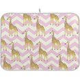 thumbnail image 1 of SKYSONIC Dish Drying Mat for Kitchen Counter Giraffe Pattern Illustration Eco Friendly Drying Mat - Easy to Clean Heat Resistant Dish Mat - 18x24, 1 of 6