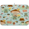 thumbnail image 1 of SKYSONIC Dish Drying Mat for Kitchen Counter Mushroom House Frog Eco Friendly Drying Mat - Easy to Clean Heat Resistant Dish Mat - 18x24, 1 of 6