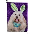 thumbnail image 1 of SKYSONIC Dog with Easter Bunny Ears Double-Sided Printed Garden House Sports Flag 28x40in Polyester Decorative Flags for Courtyard Garden Flowerpot, 1 of 7