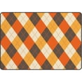 thumbnail image 1 of SKYSONIC Doormat Halloween Argyle Background Lightweight Non Slip Indoor Outdoor Entryway Rugs Floor Mat for Bathroom Kitchen Entrance 36x24in, 1 of 6