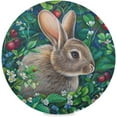 thumbnail image 1 of SKYSONIC Easter Bunny Eggs Round Placemats for Dining Table Non-Slip Heat-Resistant Polyester Table Mats Set of 1 Washable Table Mats for Kitchen Dining Table Decoration, 1 of 7