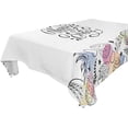 thumbnail image 1 of SKYSONIC Easter Bunny Eggs Tablecloth Waterproof Washable Polyester Square Table Cover Durable Tablecloth for Kitchen Dining Table Party Decor (54 X 54 Inch), 1 of 7