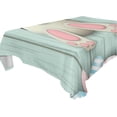 thumbnail image 1 of SKYSONIC Easter Bunny Eggs Tablecloth Waterproof Washable Polyester Square Table Cover Durable Tablecloth for Kitchen Dining Table Party Decor (54 X 72 Inch), 1 of 7