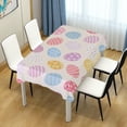 thumbnail image 1 of SKYSONIC Easter Eggs Rectangle Tablecloth Spill-Proof Polyester Table Cloth Table Cover for Kitchen Dining Picnic Holiday Party Decoration,60x120 Inch, 1 of 7