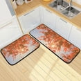 thumbnail image 1 of SKYSONIC Fall Red Maple Leaves Kitchen Rugs 2 Pieces, Autumn Sky Floor Mat Room Area Rug Washable Carpet Perfect for Living Room Bedroom Entryway, 1 of 7
