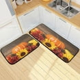 thumbnail image 1 of SKYSONIC Fall Sunflower Pumpkin Kitchen Rug Set of 2, Autumn Floor Mat Runner Area Rug Washable Carpet Mat Perfect for Living Room Bedroom Entryway, 1 of 7