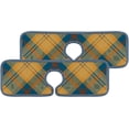 thumbnail image 1 of SKYSONIC Faucet Absorbent Mat 2 Pcs Tartan Scotland Plaid Pattern Kitchen Faucet Splash Catcher Washable Counter Drying Pads Behind Faucet for Kitchen Bathroom, 1 of 7
