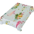 thumbnail image 1 of SKYSONIC Flamingo Rectangle Tablecloth,Dinner Table Cover for Outdoor & Indoor Patio, Picnic, BBQ, Holiday Party 54x72In, 1 of 7