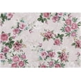 thumbnail image 1 of SKYSONIC Flowers Bath Mat Set Soft High Absorbent Non Slip Rectangular Bath Rug+U-Shaped Toilet Mat,24"x16"+24"x20", 1 of 7