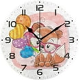 thumbnail image 1 of SKYSONIC Fox Wall Clock 10 Inch Silent Non Ticking Round Clock Oil Painting Clock Easy to Read Clock for Living Room Bedroom Bathroom Home Decor, 1 of 7