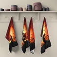 thumbnail image 1 of SKYSONIC Funny Halloween Pumpkin Kitchen Dish Towel Set,Drying Kitchen Towels Tea Towels 1Pcs 28"x18", 1 of 7