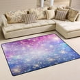 thumbnail image 1 of SKYSONIC Galaxy Fantasy Bling Non-Slip Area Rug, Shiny Glitter Floor Carpet Comfort Floor Mats Decor for Indoor Front Porch Living Room Bedroom Kitchen, 36"x24", 1 of 5