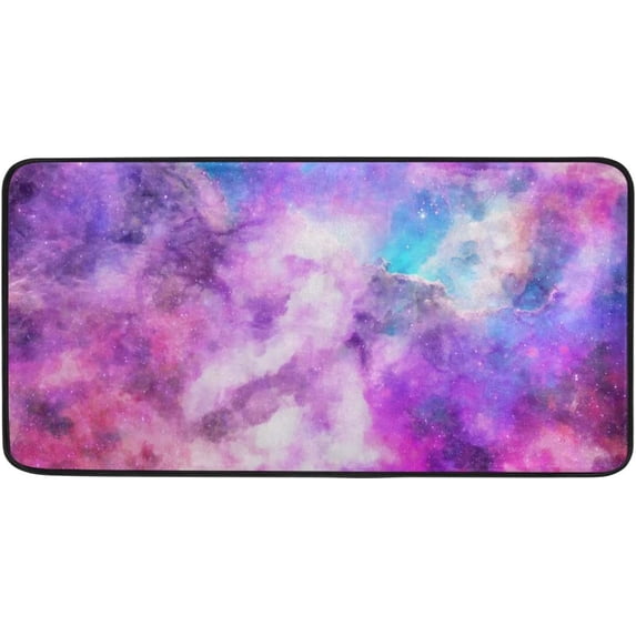 SKYSONIC Galaxy Kitchen Rug Anti Fatigue Kitchen Floor Mat Non Slip Waterproof Long Standing Mat Throw Kitchen Runner Rug for Kitchen Washroom Bedroom 39 x 20 Inch