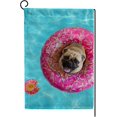 thumbnail image 1 of SKYSONIC Garden Flag Cute Pug Floating in Pool Double-Sided Printed House Sports Flag 12x18 in Polyester Decorative Flags for Courtyard Garden Flowerpot, 1 of 7