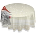 thumbnail image 1 of SKYSONIC Gnome Santa Claus Round Tablecloth,Washable Oil Proof Table Cover for Kitchen Holiday Party Wedding Picnic Decoration, 1 of 7