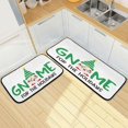 thumbnail image 1 of SKYSONIC Gnomes Christmas Lights Kitchen Mats Set of 2 Winter Holiday Anti Fatigue Floor Runner Rug Non Slip Comfort Mat 19.7x27.6 Inch + 19.7x47.2 Inch for Living Room Laundry Room Hallway, 1 of 7
