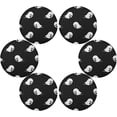 thumbnail image 1 of SKYSONIC Halloween Ghost Round Placemats for Dining Table Set of 6 Washable Decorative Colorful Circle Non-Slip Heat Resistant Table Mats for Kitchen Tables Holiday Party Decor, 1 of 5