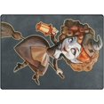 thumbnail image 1 of SKYSONIC Halloween Witch on Broomstick 80x58 inches Lightweight Soft Area Rug Mat Indoor Floor Rugs Home Decoration for Kids Room Living Room, 1 of 6