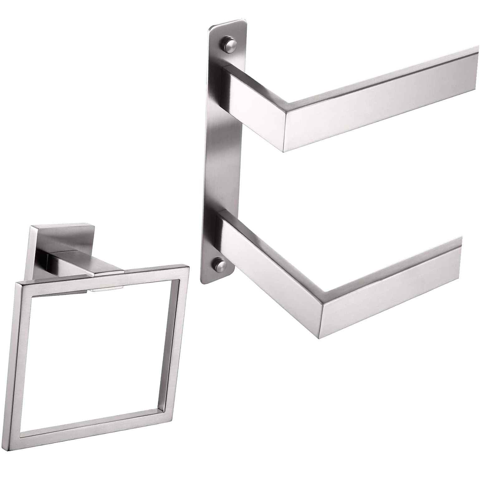 SKYSONIC Hand Bars 20 Inches Bathroom 2-Tiers Ladder Holders Brushed ...