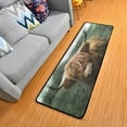 thumbnail image 1 of SKYSONIC Highland Cow Cattle Runner Rug, 2'¡Á6' with Rubber Backing Funny Animal Non Slip Entryway Rug Runner Washable Soft Area Rug Carpet for Hallway Bedroom Kitchen Decor, 1 of 6