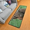 thumbnail image 1 of SKYSONIC Highland Cow Runner Rug, 2' x 6' Non Slip with Rubber Backing Green Grass Washable Soft Area Rug Carpet Entryway Rug Runner for Hallway Bedroom Kitchen Decor, 1 of 6