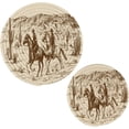 thumbnail image 1 of SKYSONIC Horse Desert Pot Holders Set Trivet Hot Pads Potholder Cotton for Kitchen Weave Pot Mat Cooking Baking Decor Home, 1 of 7