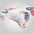 thumbnail image 1 of SKYSONIC Independence Day Rectangle Tablecloth Spill-Proof Polyester Table Cloth Table Cover for Kitchen Dining Picnic Holiday Party Decoration,60x120 Inch, 1 of 7