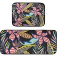 thumbnail image 1 of SKYSONIC Kitchen Mats (Exotic Tropical Leaves) 2 Pcs Set, Anti Fatigue Kitchen Rugs Cushioned Water Absorbant Non Slip Comfort Floor Mats for Kitchen Bedroom Liveing Room Bathroom, 1 of 7