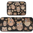 thumbnail image 1 of SKYSONIC Kitchen Rugs 2 Piece Waterproof Non Slip Kitchen Mat Cute Owl Kitchen Rug Set for Sink Office Kitchen Cafe, 19.7"x47.2"+19.7"x27.6", 1 of 7