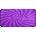 thumbnail image 1 of SKYSONIC Kitchen Rugs,Abstract Spiral Purple Non Slip Washable Cushioned Carpets Polyester AntiFatigue Comfort Porch Floor Mat Doormat Christmas Decoration 39×20 in, 1 of 7